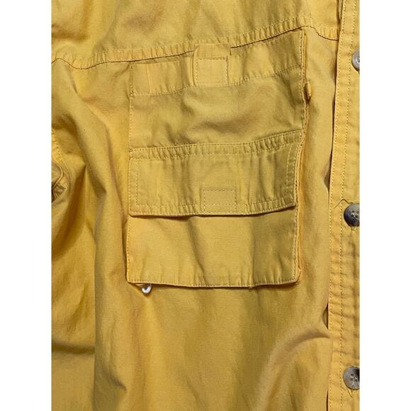 Lyndon & Co. Vented Short Sleeve Yellow Fishing Sport Shirt XL - Picture 11 of 13